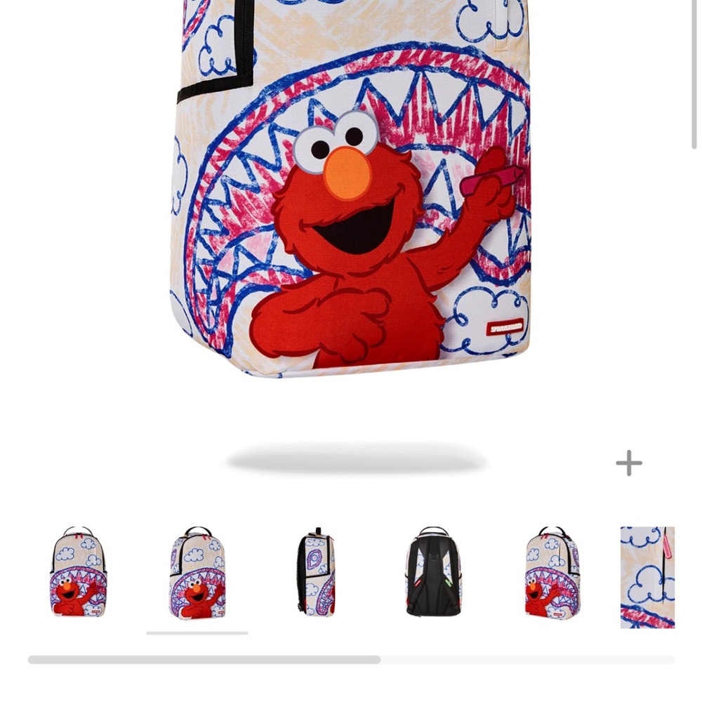 Sprayground Red and Blue Elmo Kids Backpack